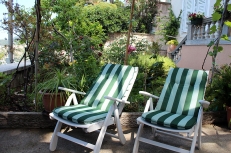 chairs in the garden