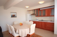 kitchen with a dining area