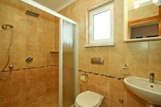 bathroom with shower on ground floor