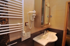 towel dryer in the bathroom