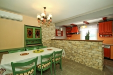 dining area with kitchen