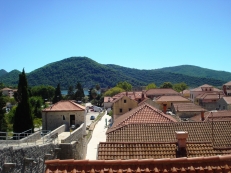 View to Old town Ston and sea